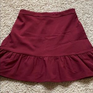 J Crew maroon skirt